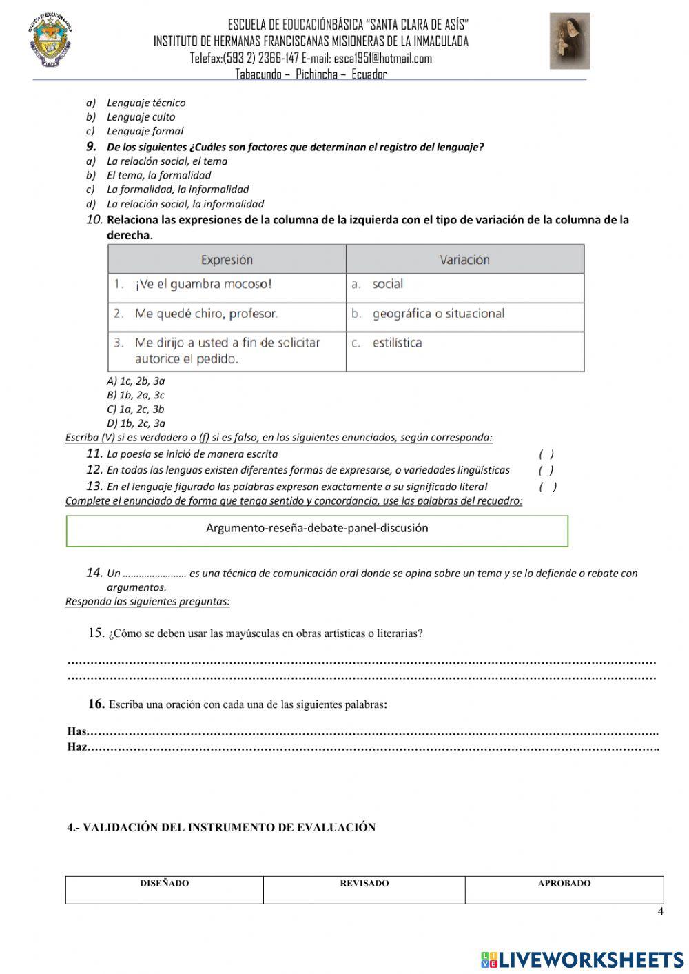 Examen 9no 2q