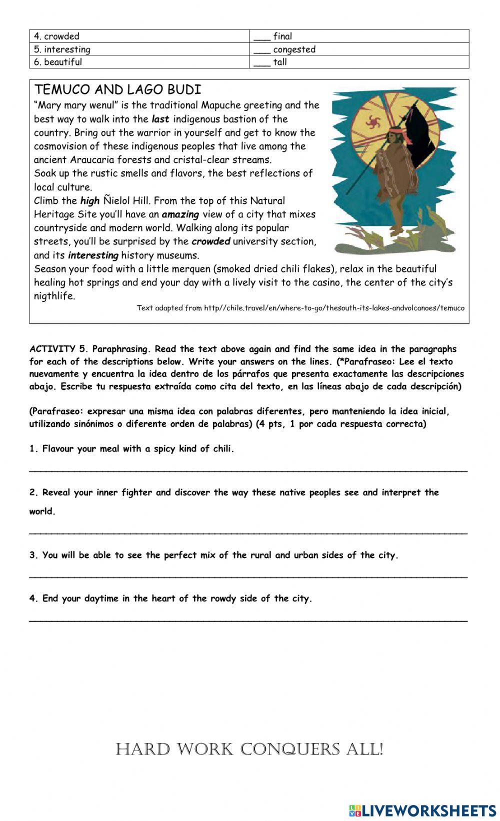 Unit 2: Reading Comprehension