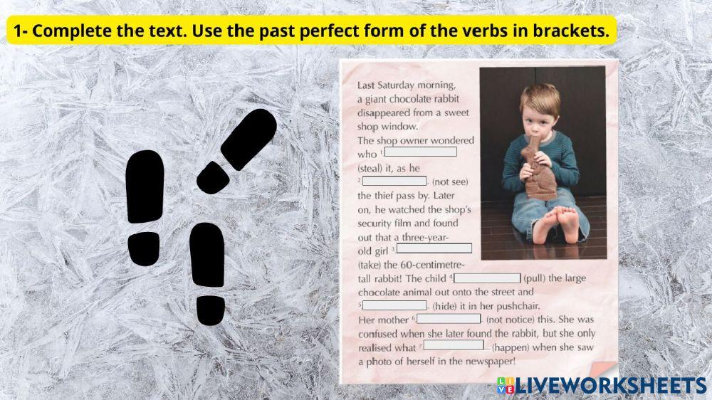 Past perfecto practice