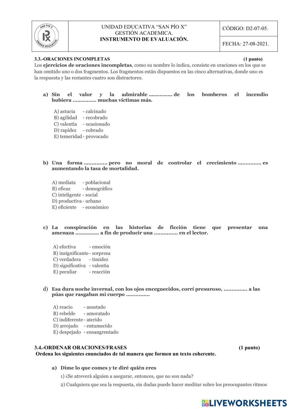 Desarrollo del pensamiento