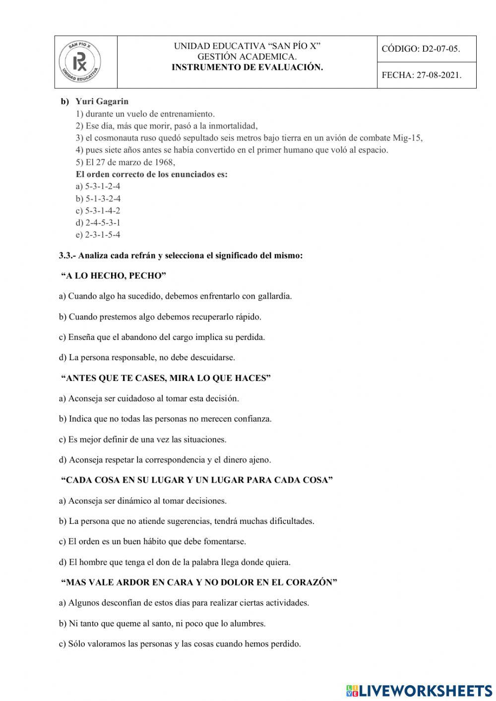 Desarrollo del pensamiento