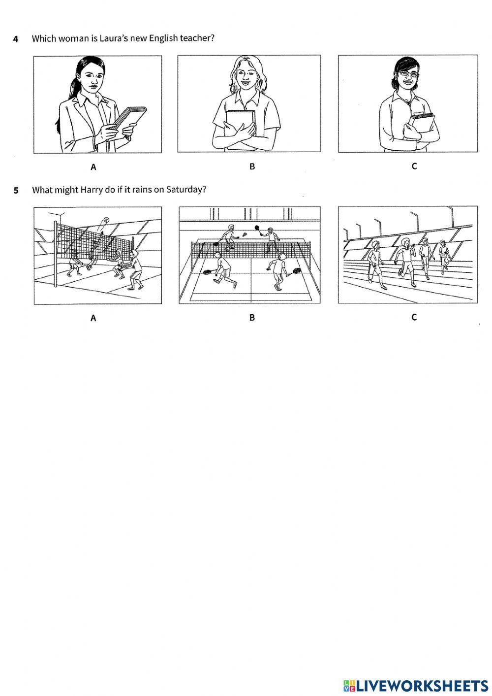 Listening Part 1 - 2 KET