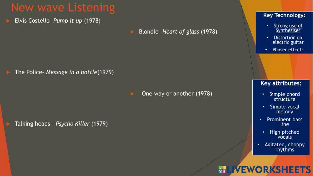 Higher Tech Styles and Genres 1