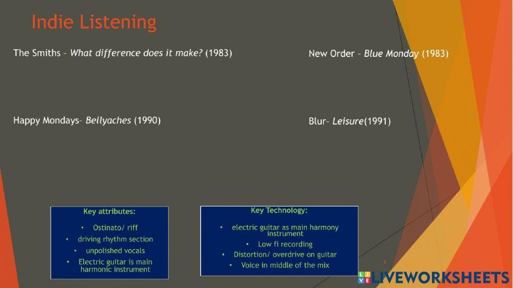 Higher Tech Styles and Genres 1