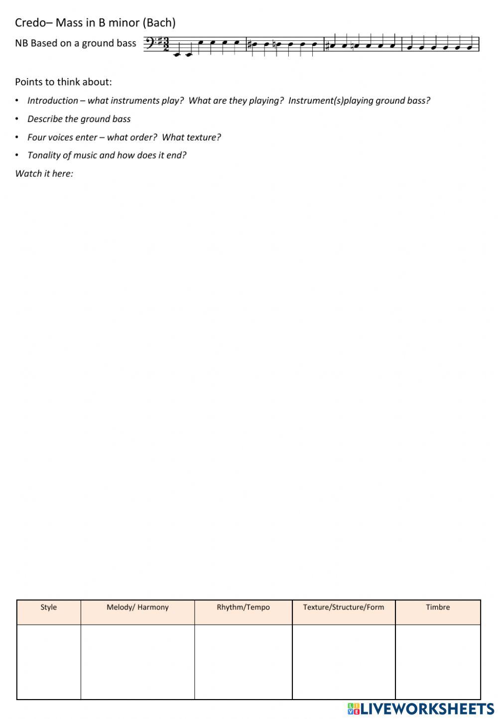 Adv Higher Mass Baroque