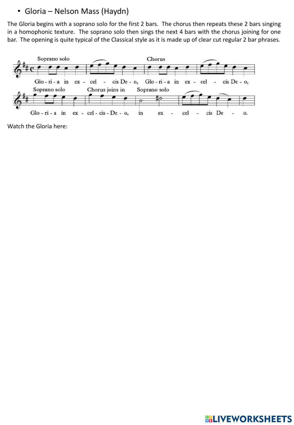 Adv Higher Mass Classical