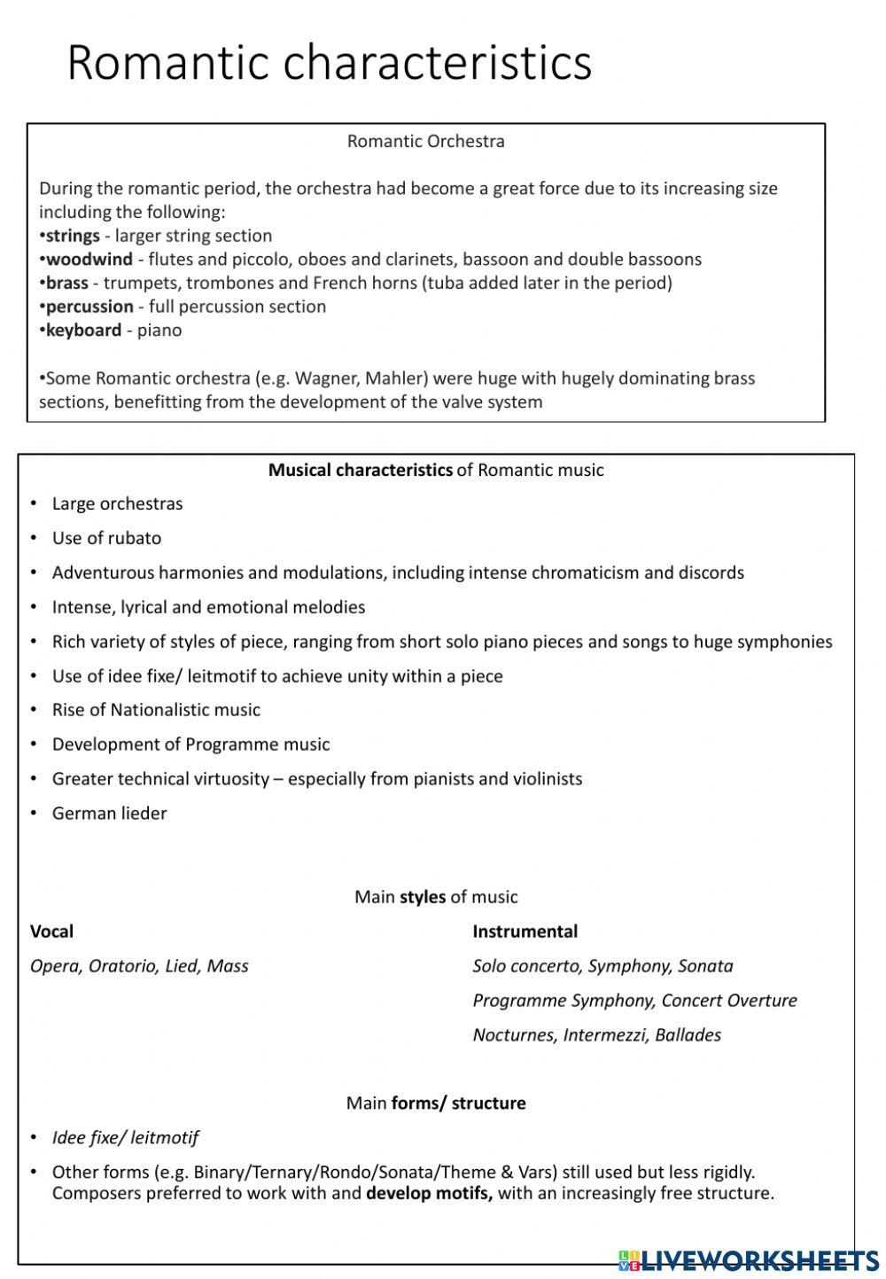 Adv Higher Mass Romantic