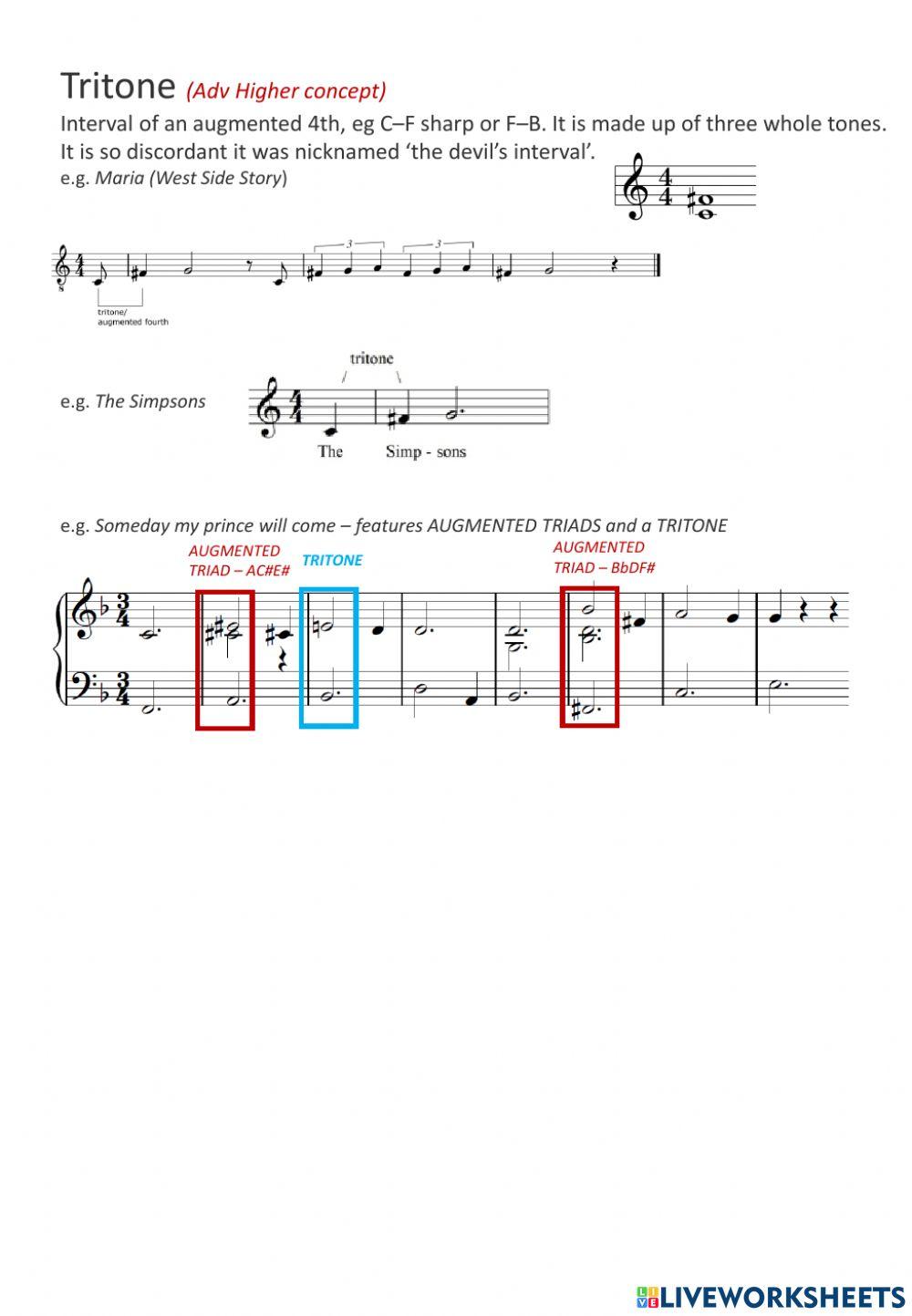 Higher and Adv Higher Chords
