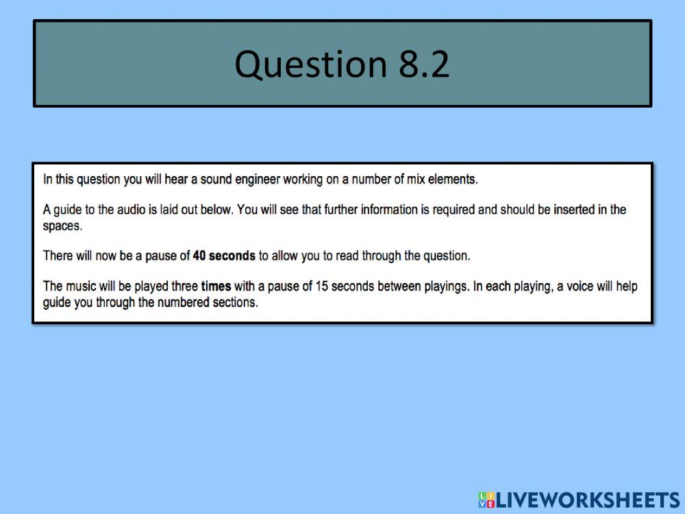 Higher Tech q8 Mix elements