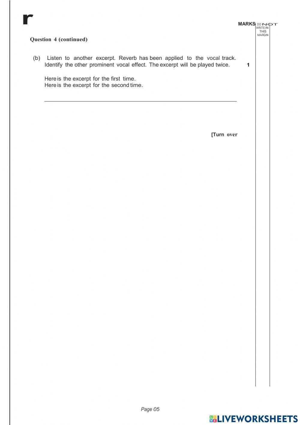 Higher Tech Queen listening paper