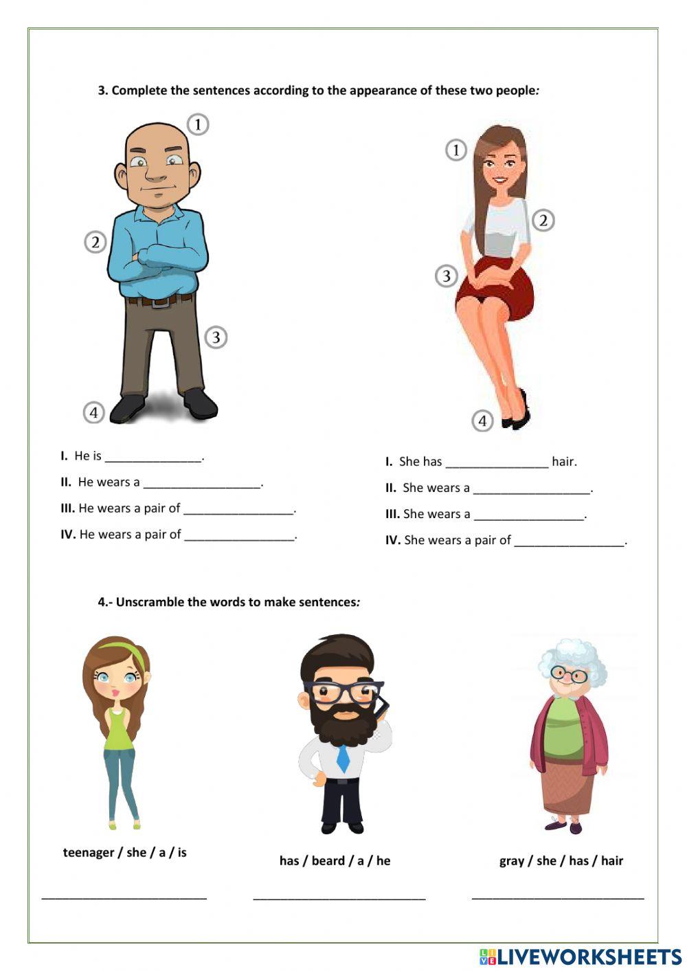 Appearance and clothes