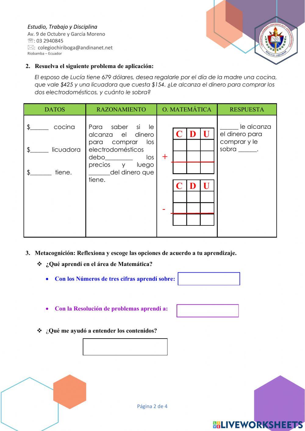 Evaluación Matemática