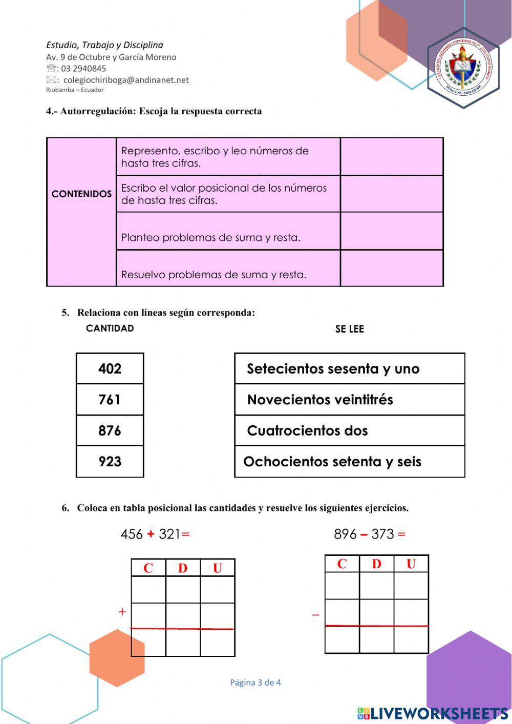 Evaluación Matemática