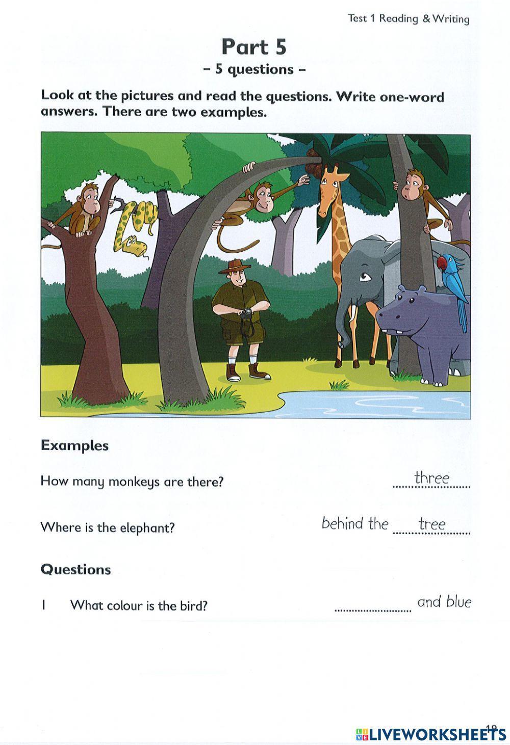 Pre starters test 1 R&W