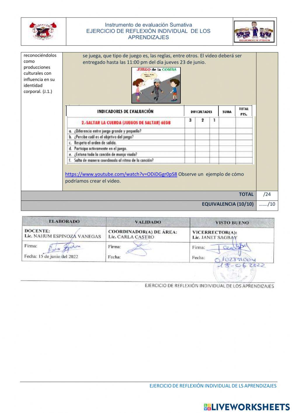 Examen segundo quimestre