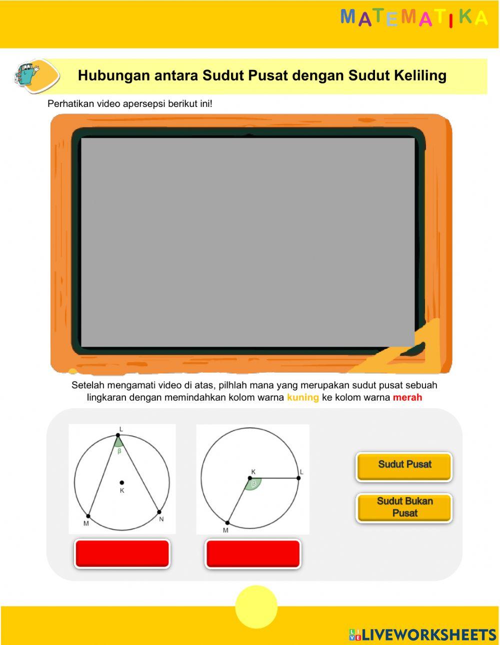Hubungan sudut pusat dan sudut keliling
