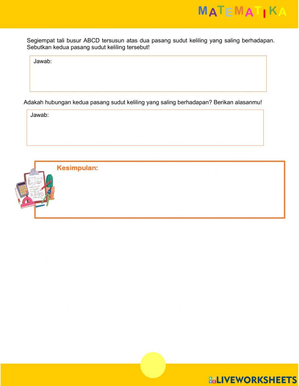 Hubungan sudut pusat dan sudut keliling