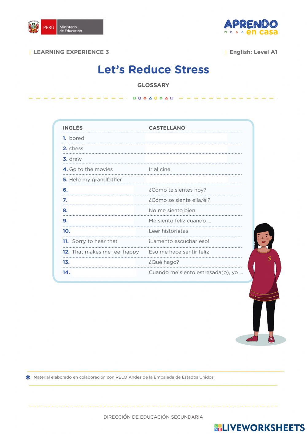 Let's reduce stress