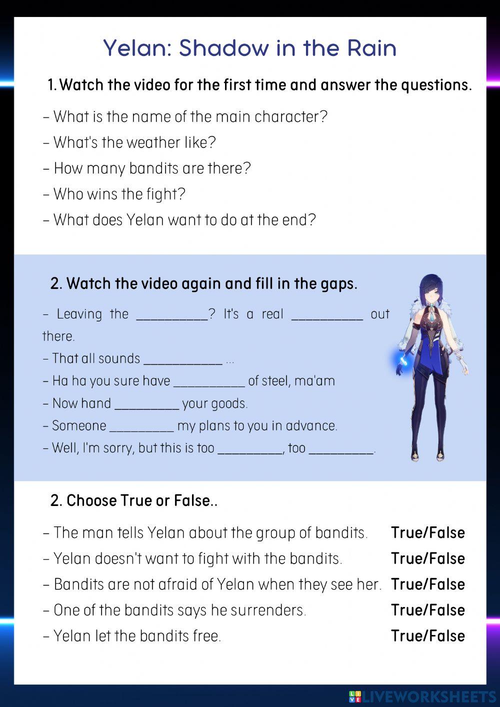 Yelan: Shadow in the Rain (Genshin Listening)