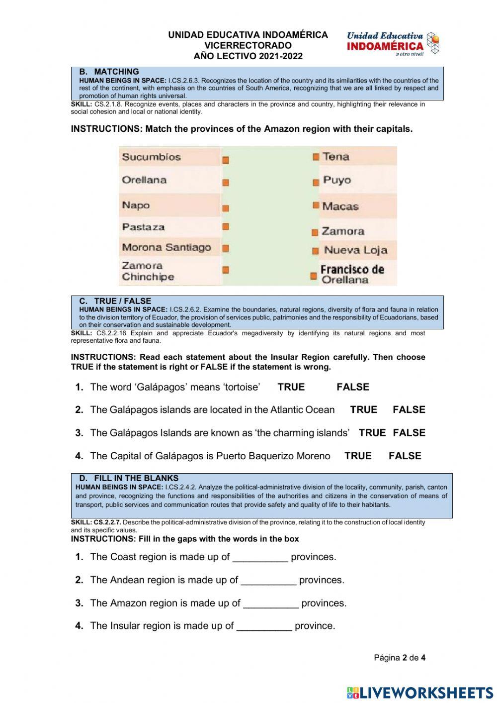 Quimestral evaluation