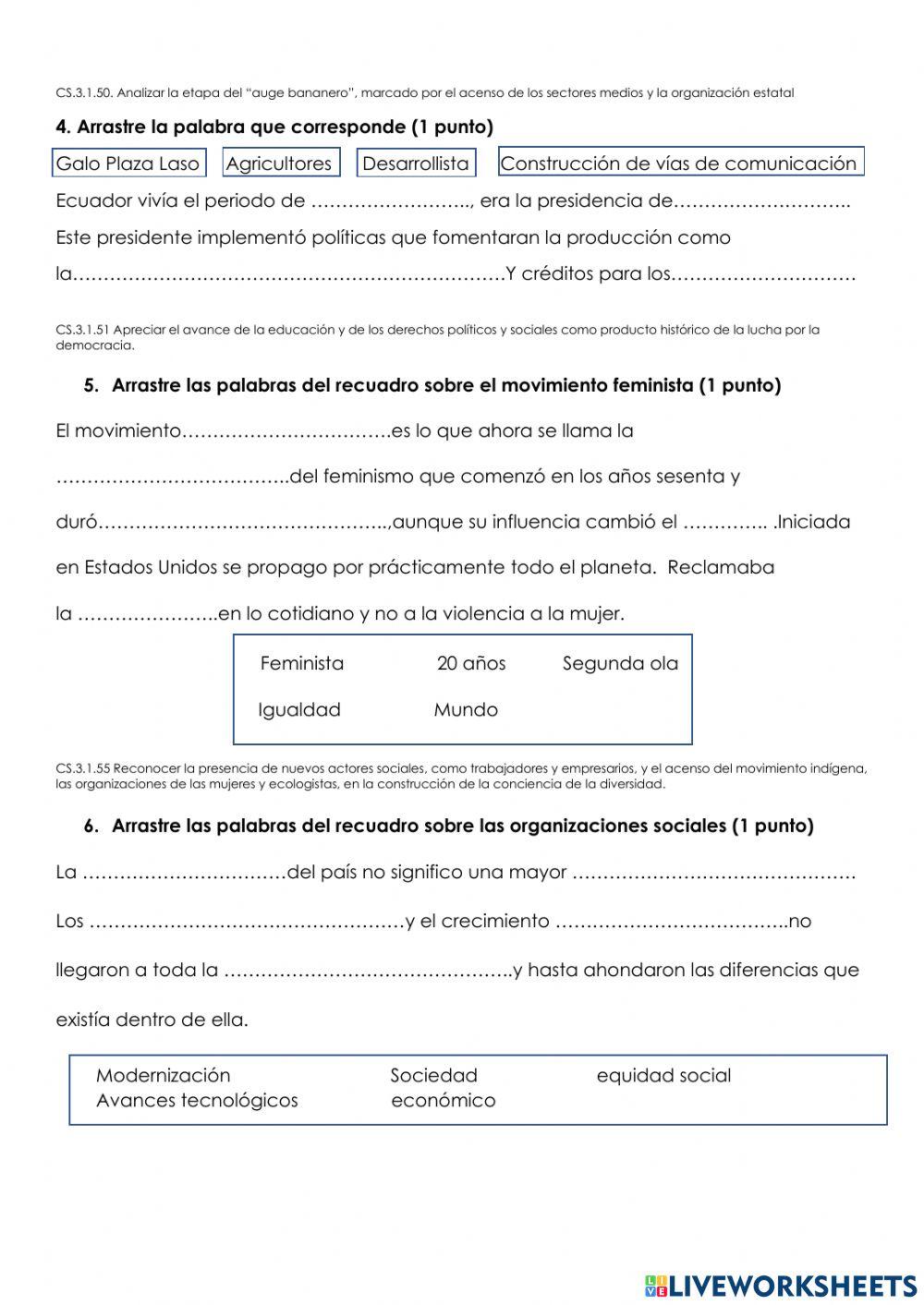 Examen Estudios Sociales