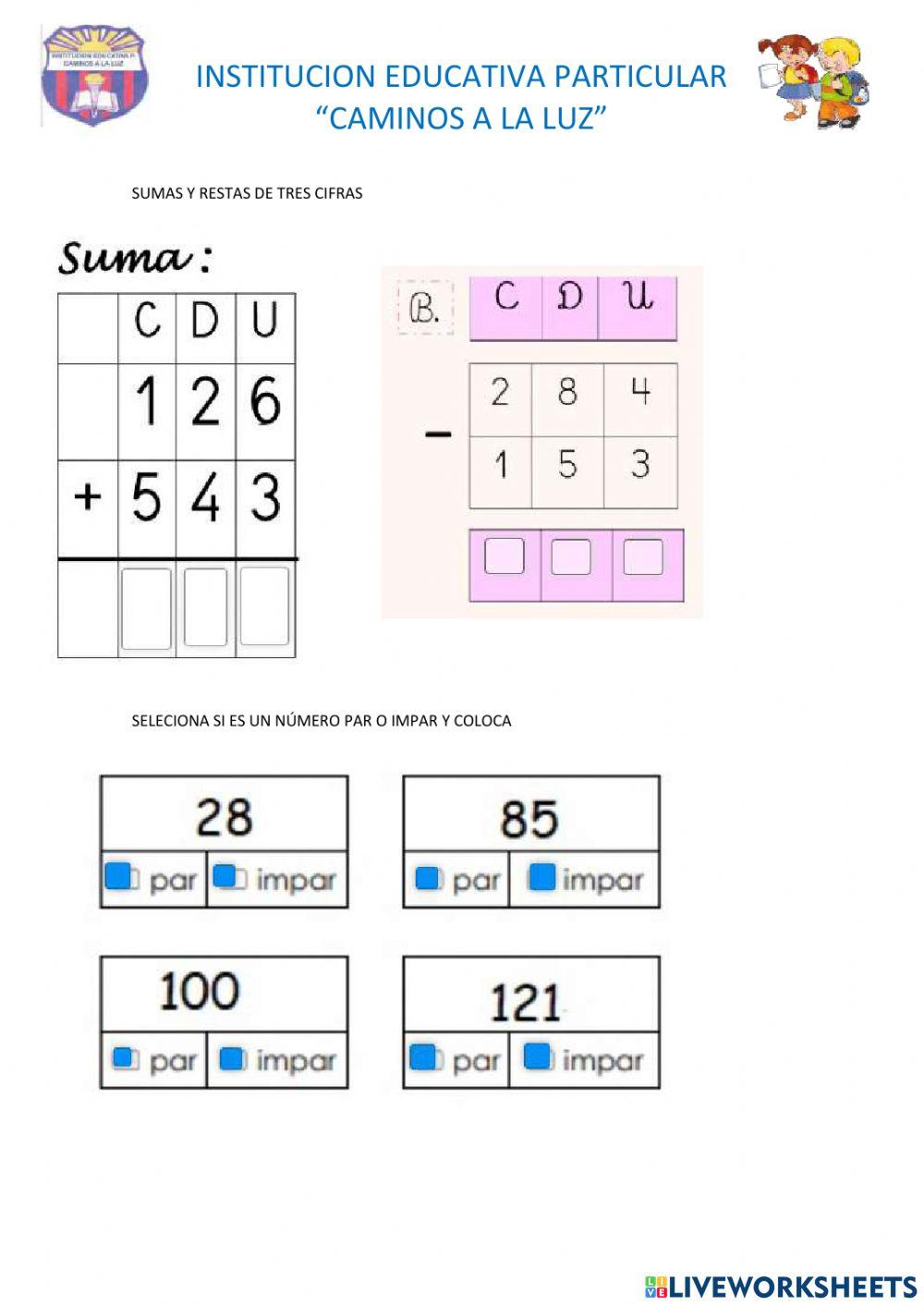 Evaluacion final tercer año