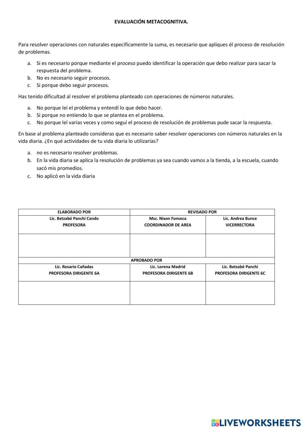 Examen Segundo Quimestre