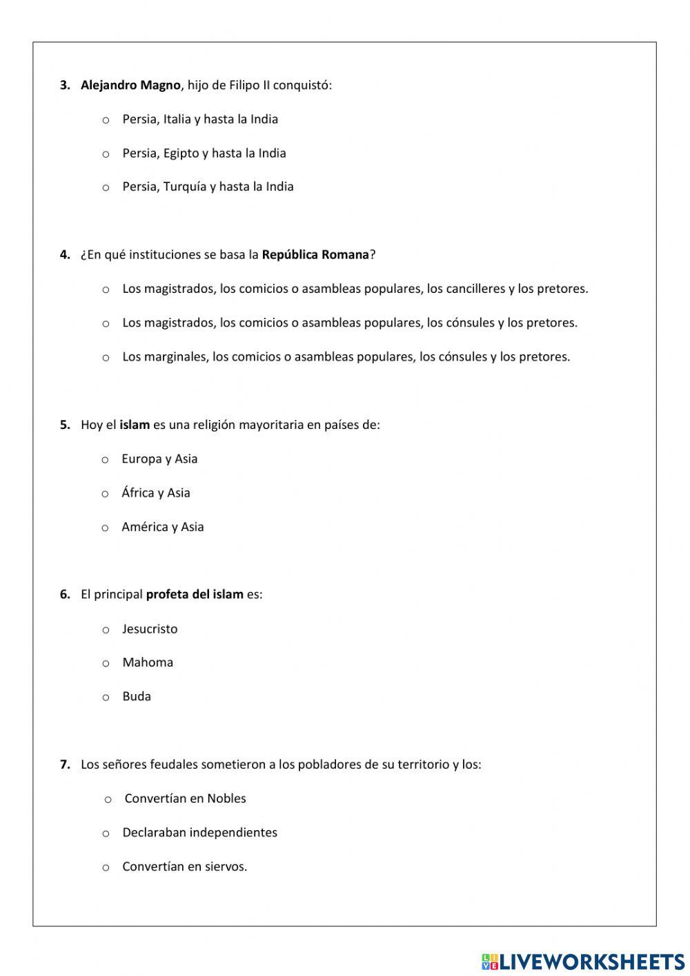 Evaluación EESS II Quimestre