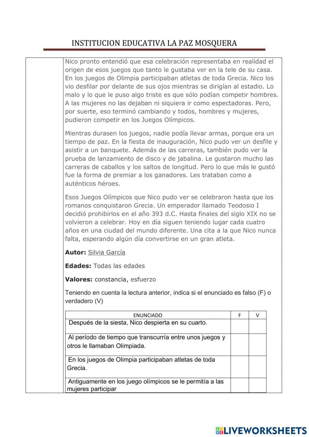 ficha de aprendizaje atletismo