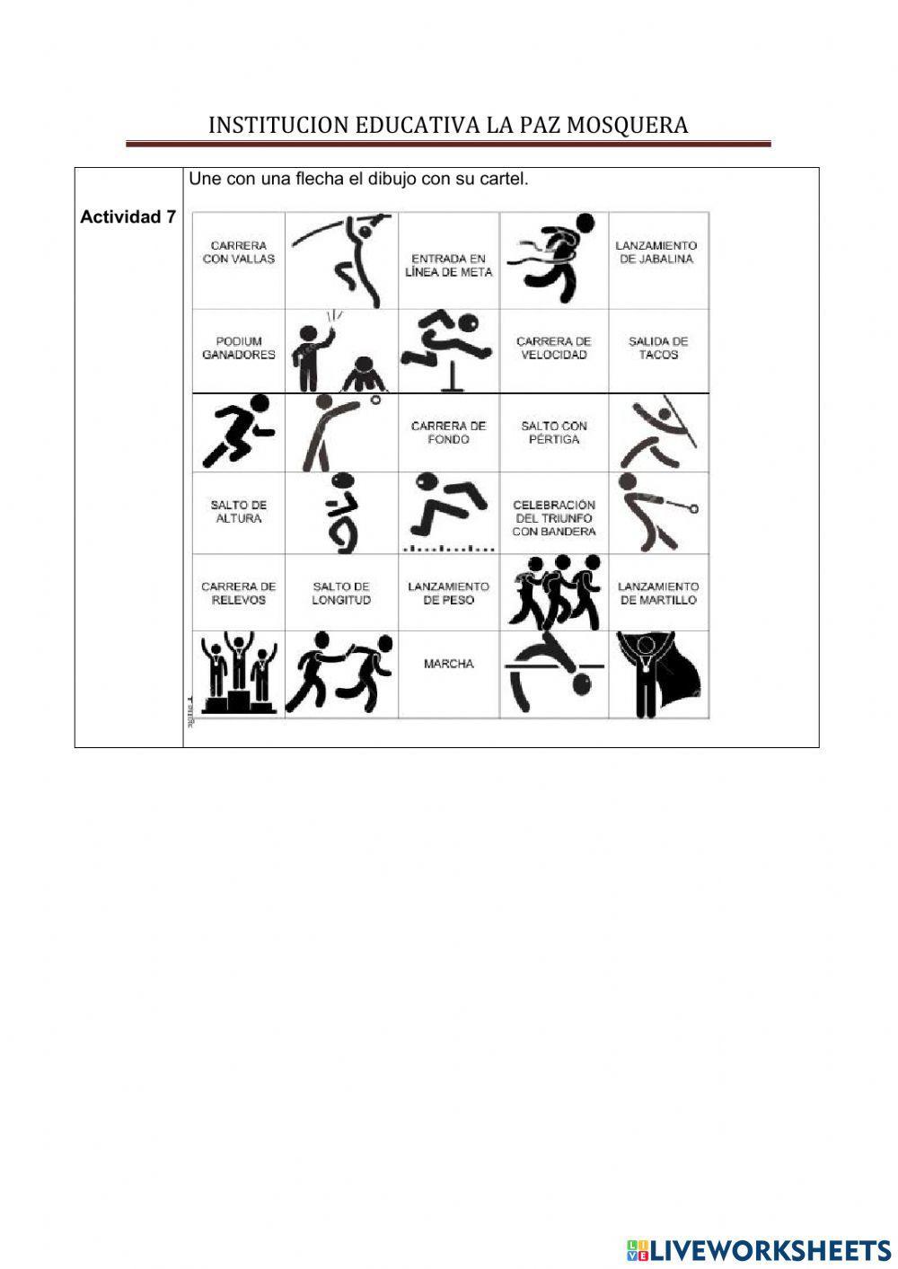 ficha de aprendizaje atletismo