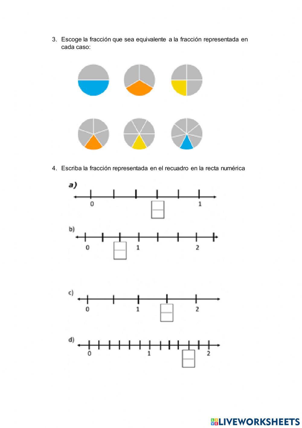 Actividad de fracciones