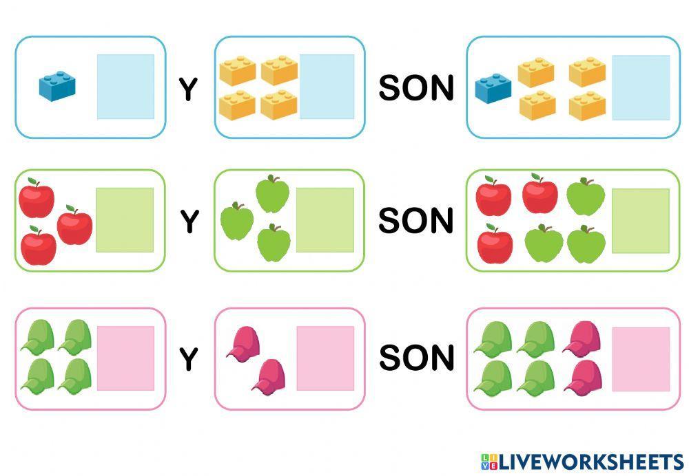 Composición de números 4, 5 y 6