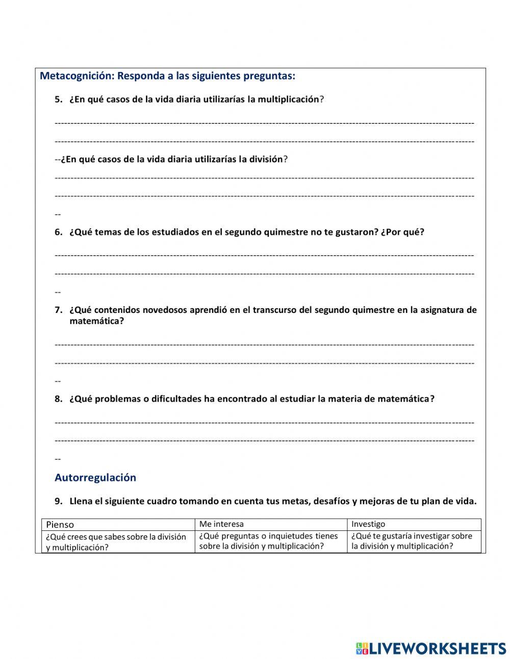 Examen de matematica