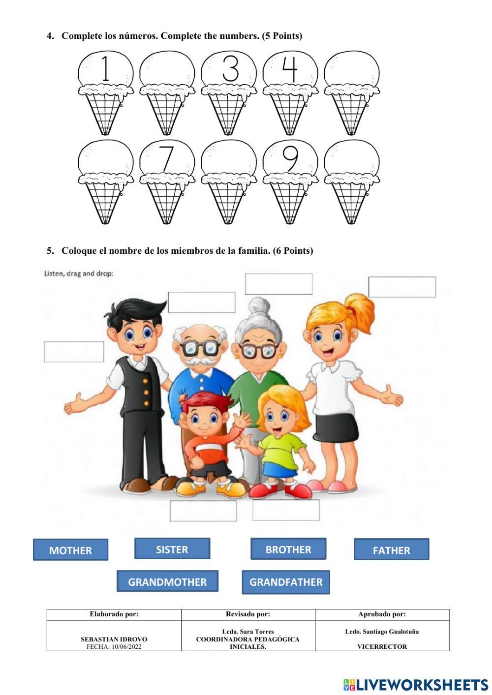 English Test EXAM Grade COGNA