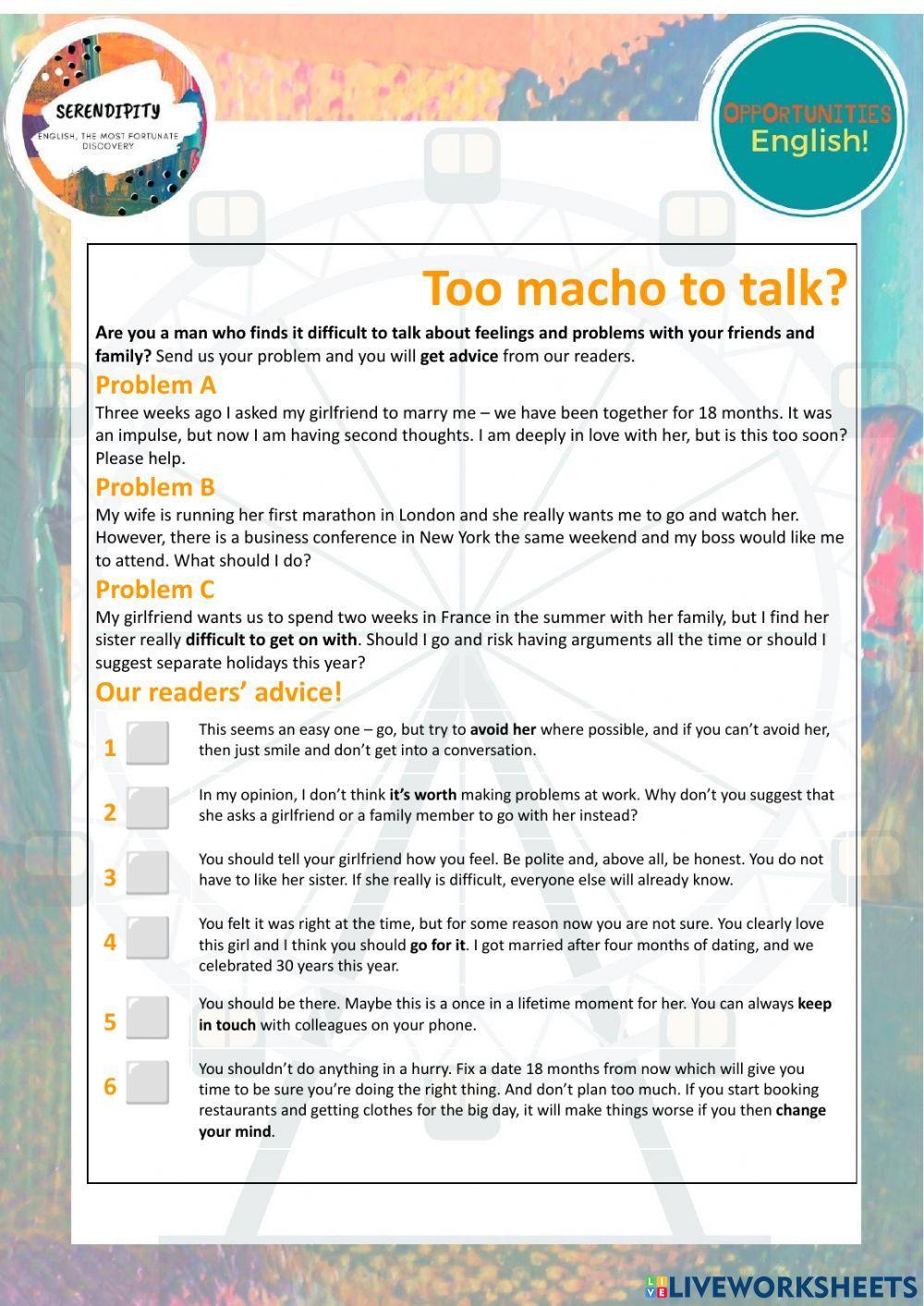 Unit 8A, pre intermediate