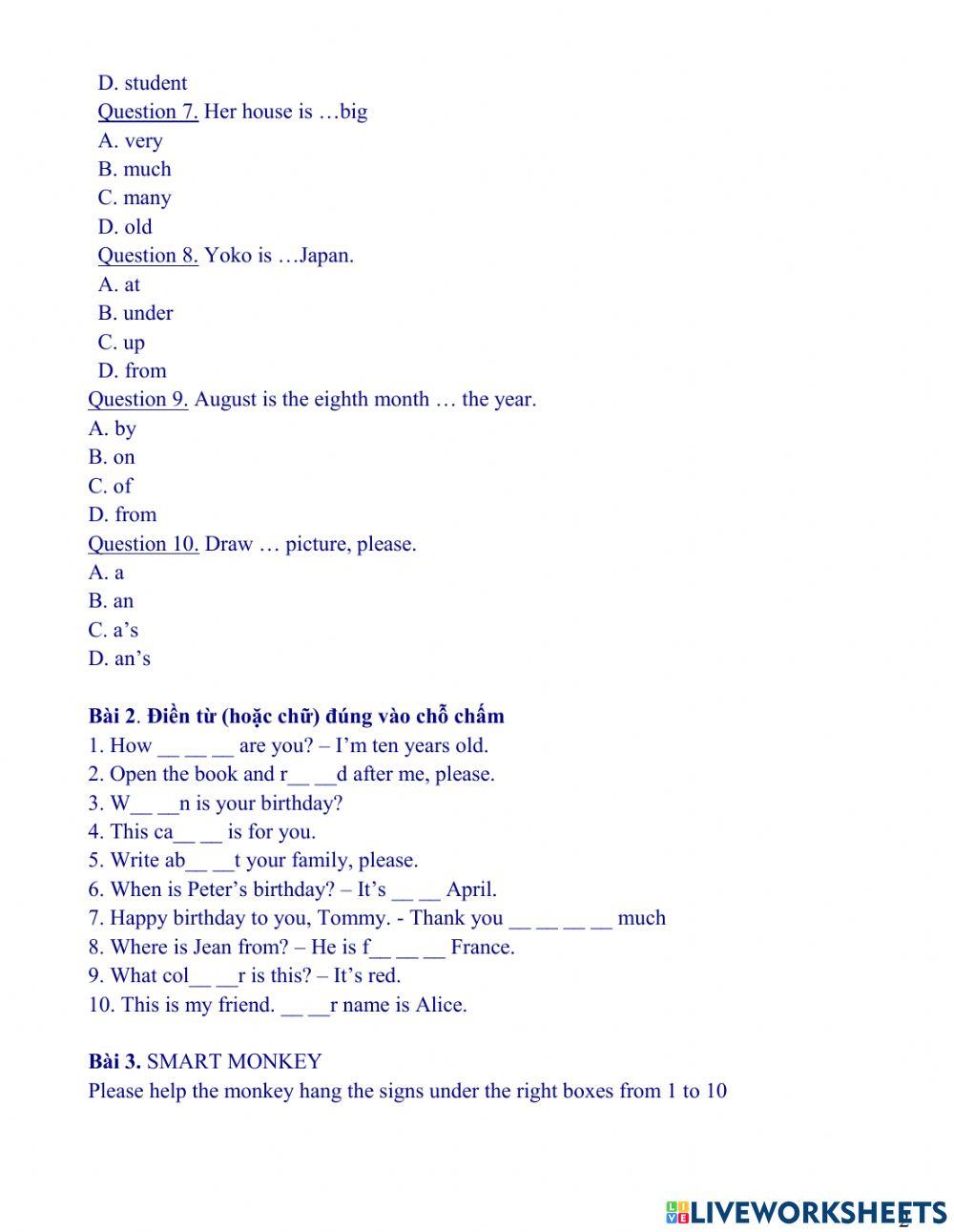 Where's your school, age