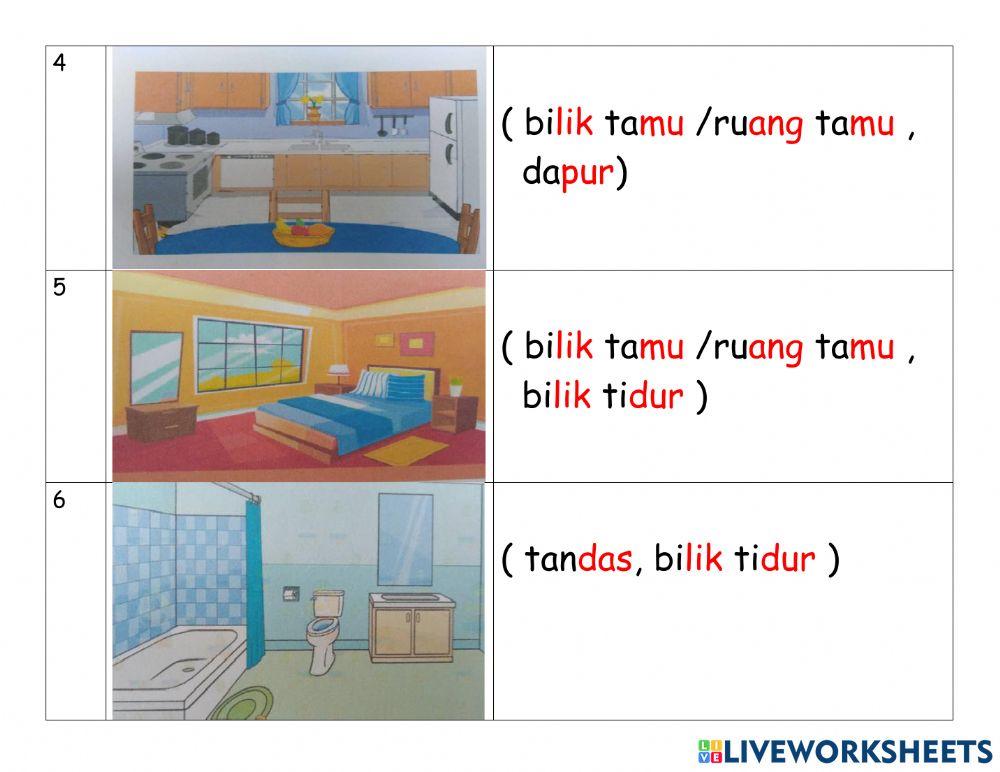 Tempat di dalam rumah