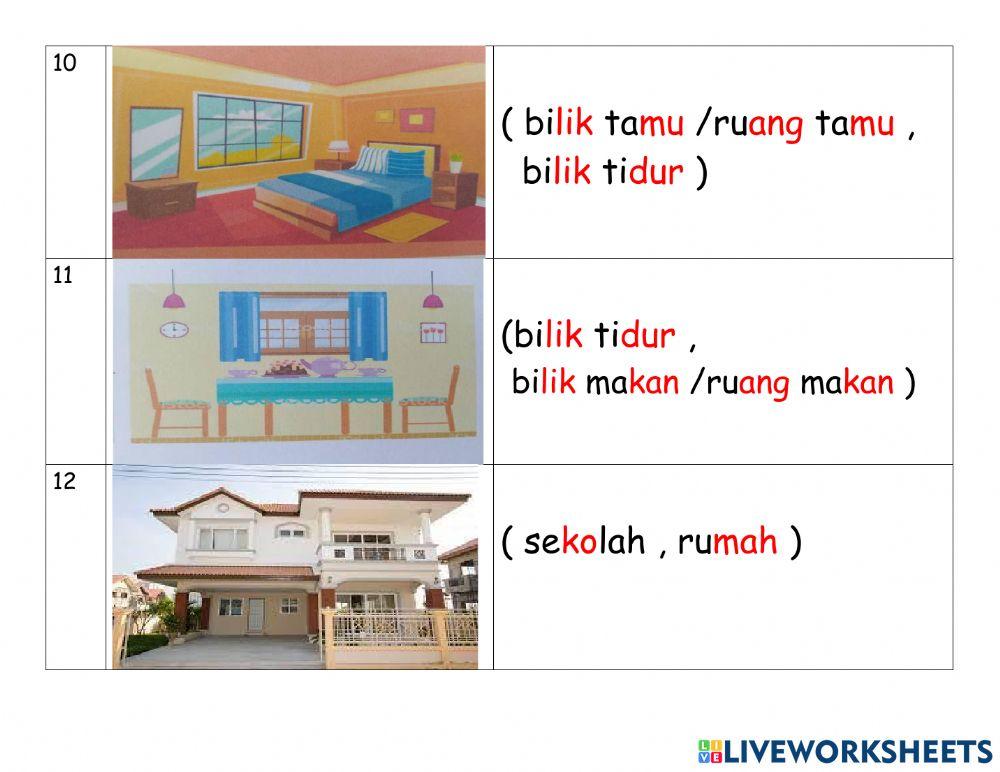 Tempat di dalam rumah