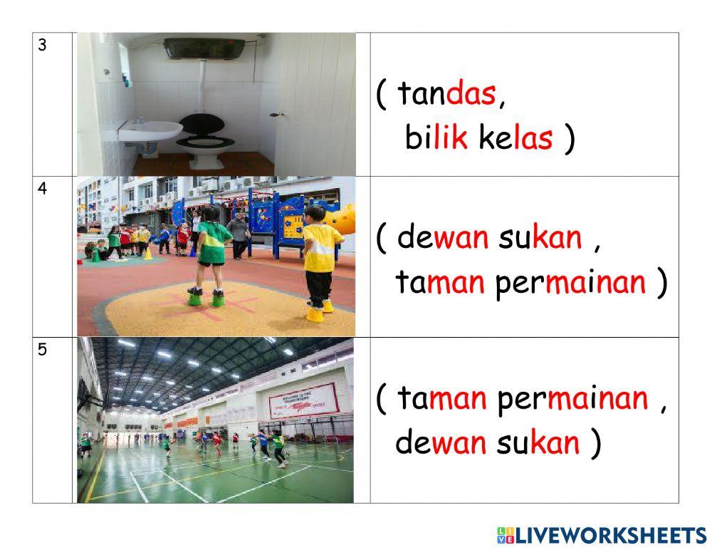 Tempat di dalam sekolah