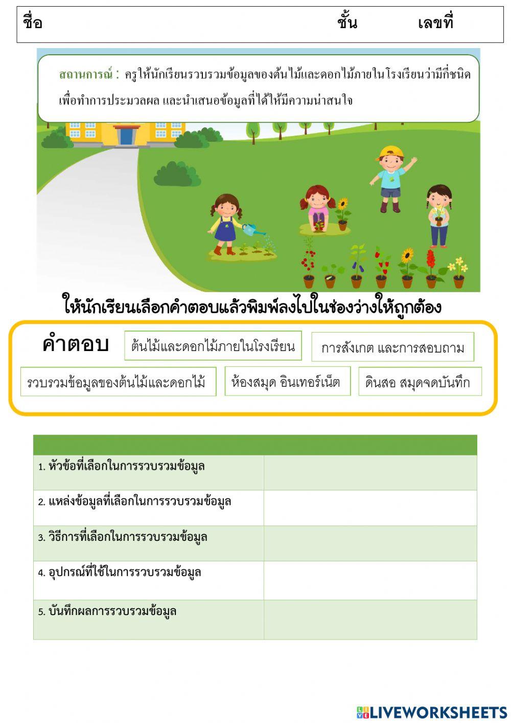 การรวบรวมข้อมูล