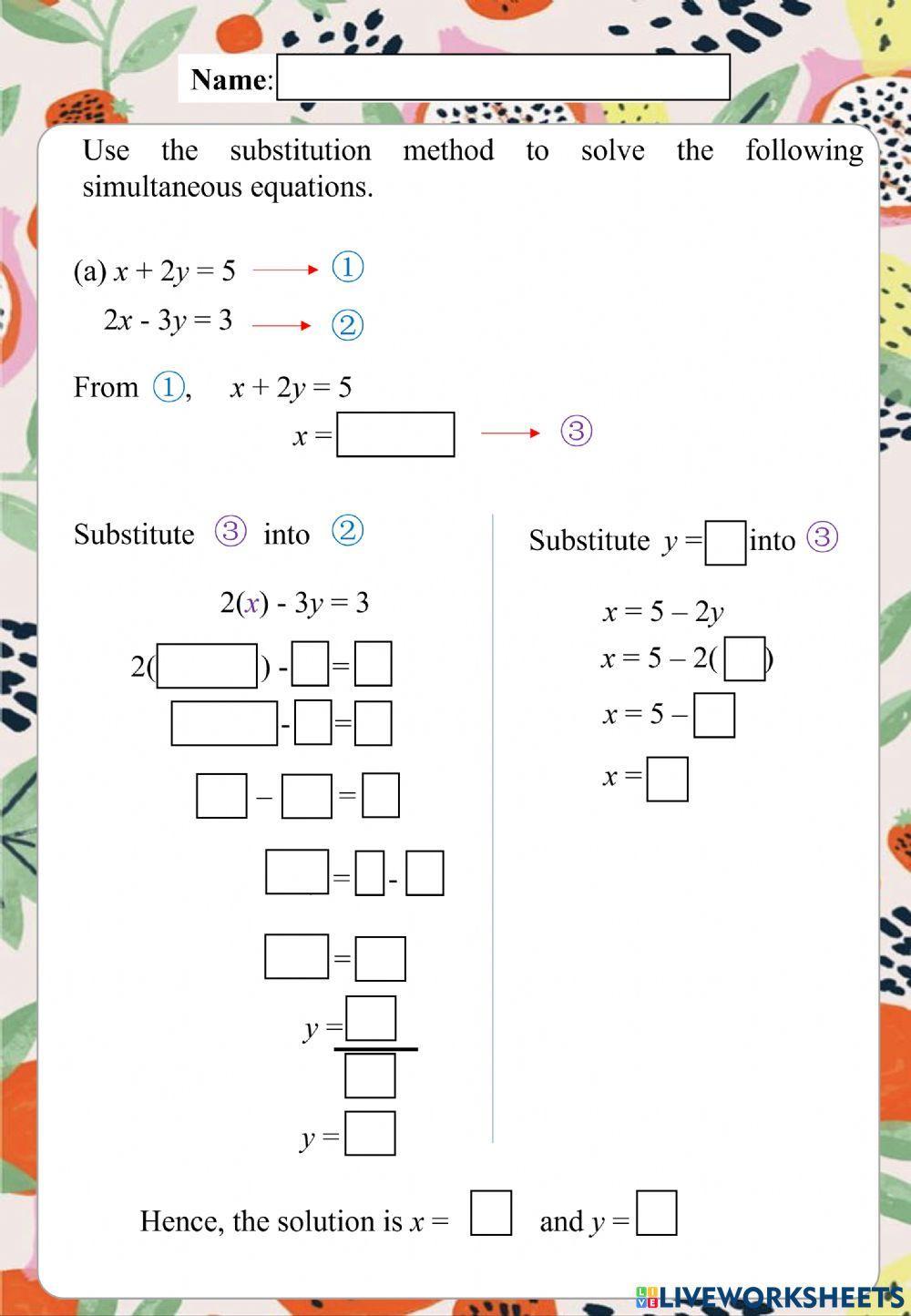 Simultaneous Linear Equation