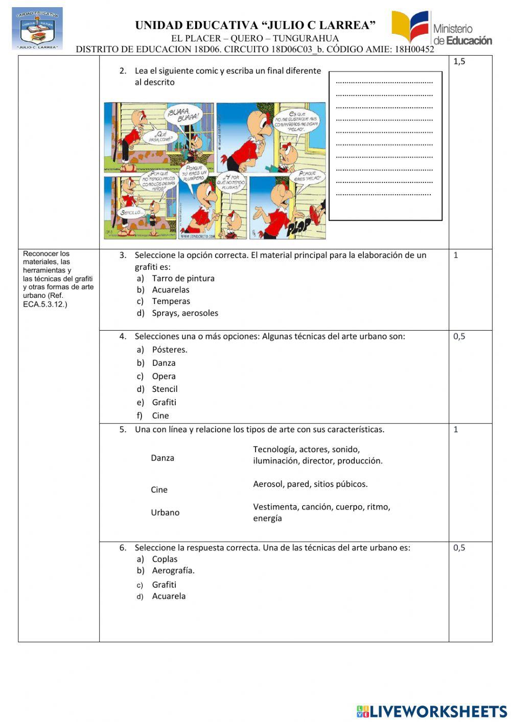 Educacion cultural y artistica