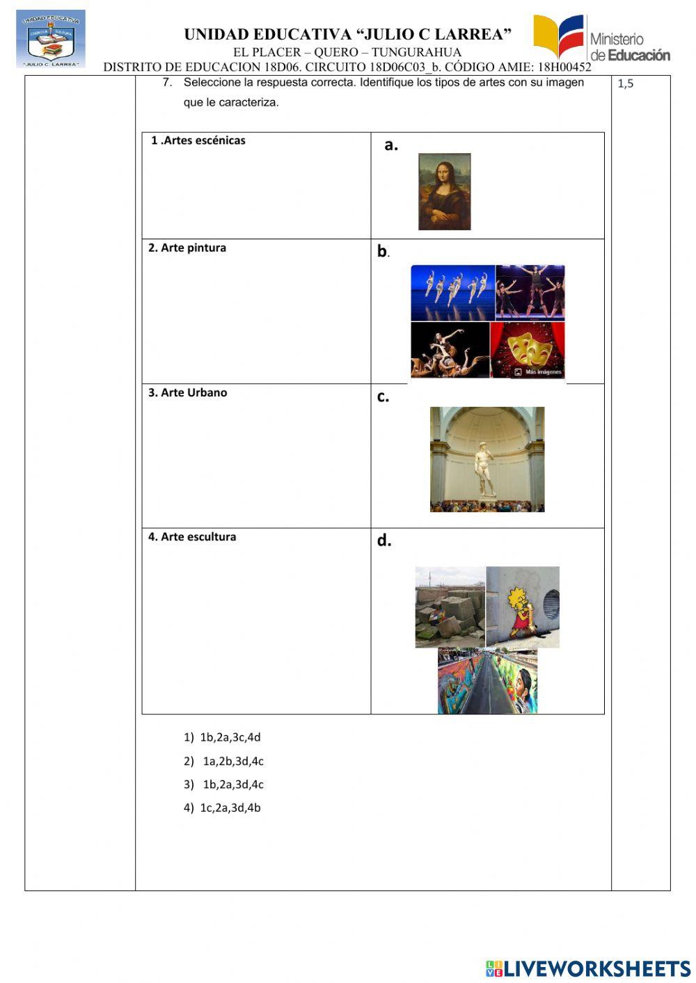 Educacion cultural y artistica