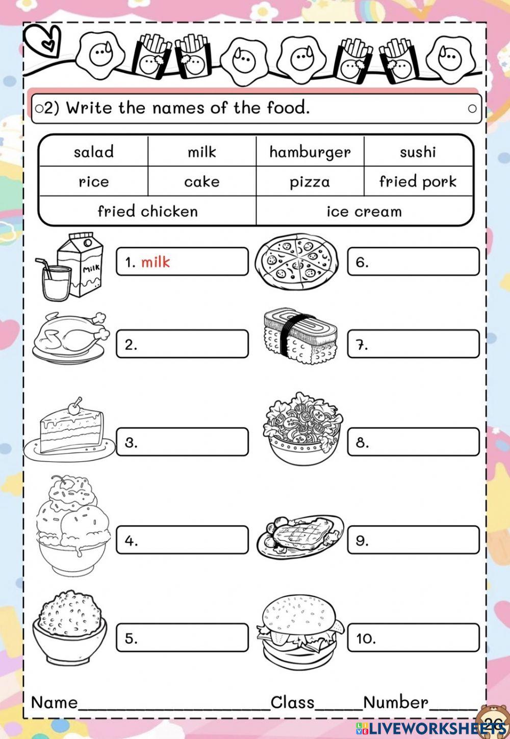 My favorite food P.3 