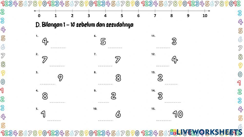 Bilangan Sebelum Sesudah D