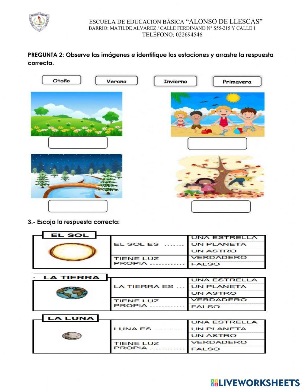 Evaluacion de Ciencias Naturales