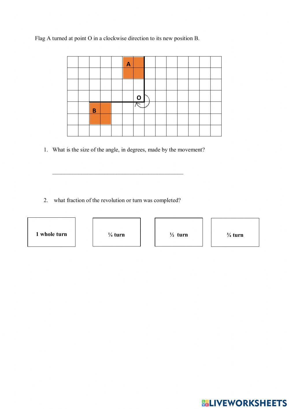 Turn And Reposition Worksheet