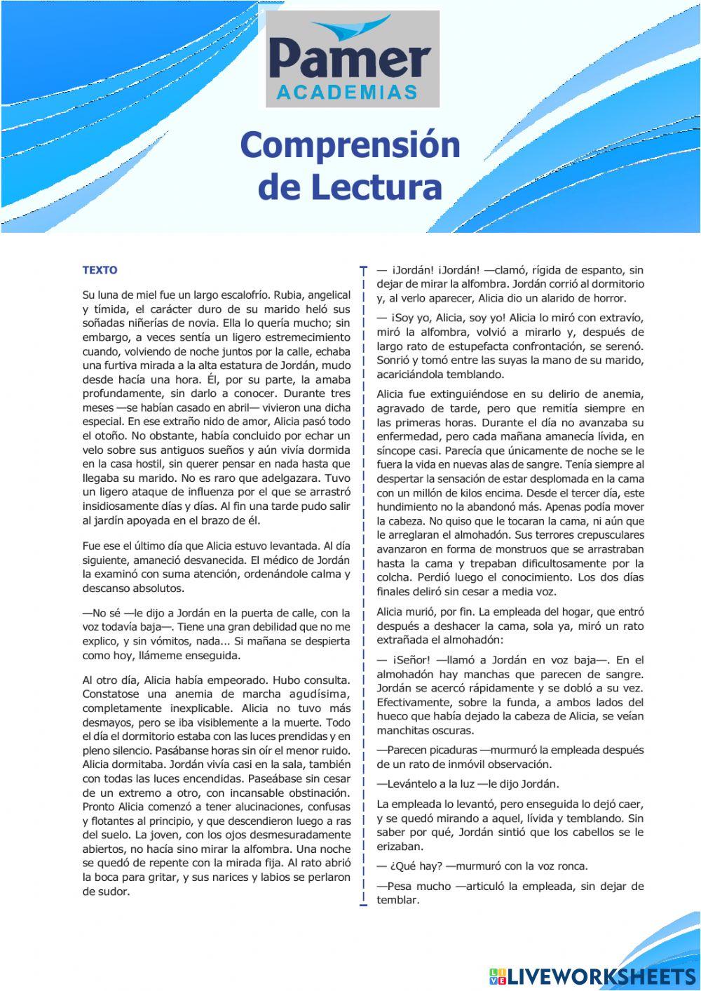 Comprension de textos