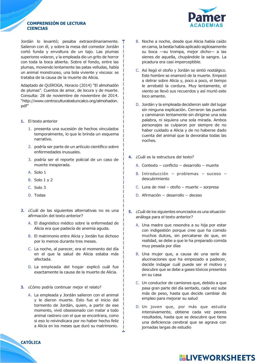 Comprension de textos