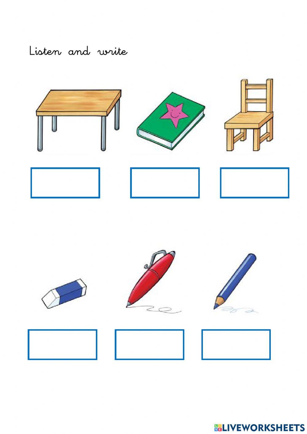 Classroom objects